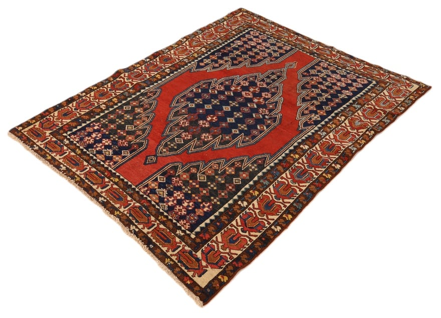 Perserteppich Persien 168 x 138 cm Wolle handgeknüpft antik