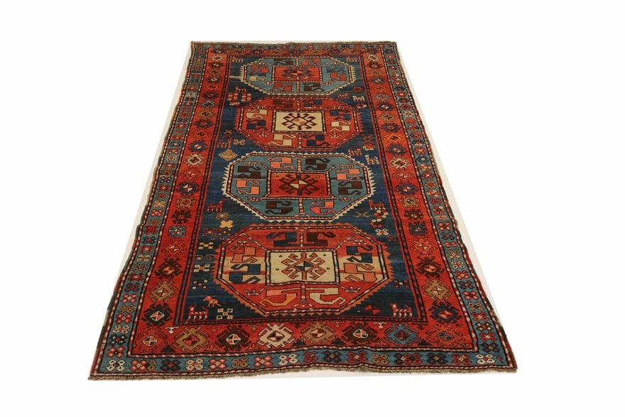 Orientteppich Russland 270 x 140 cm Wolle handgeknüpft antik