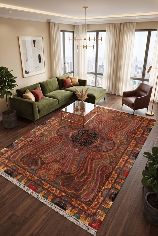 Perserteppich Ghom 300 x 200 cm Seide handgeknüpft