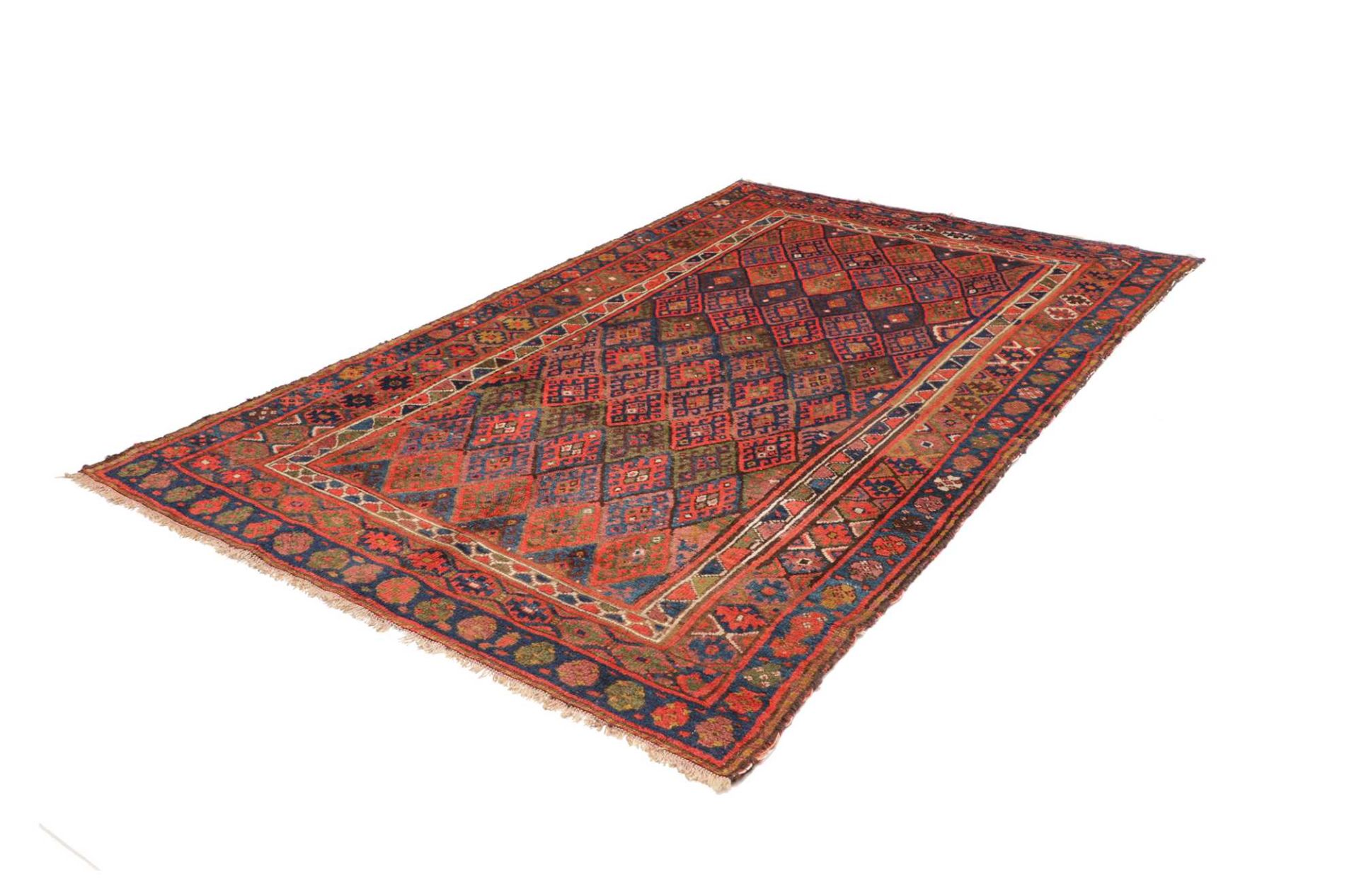Perserteppich Kazak 163 x 264 cm Schurwolle handgeknüpft antik