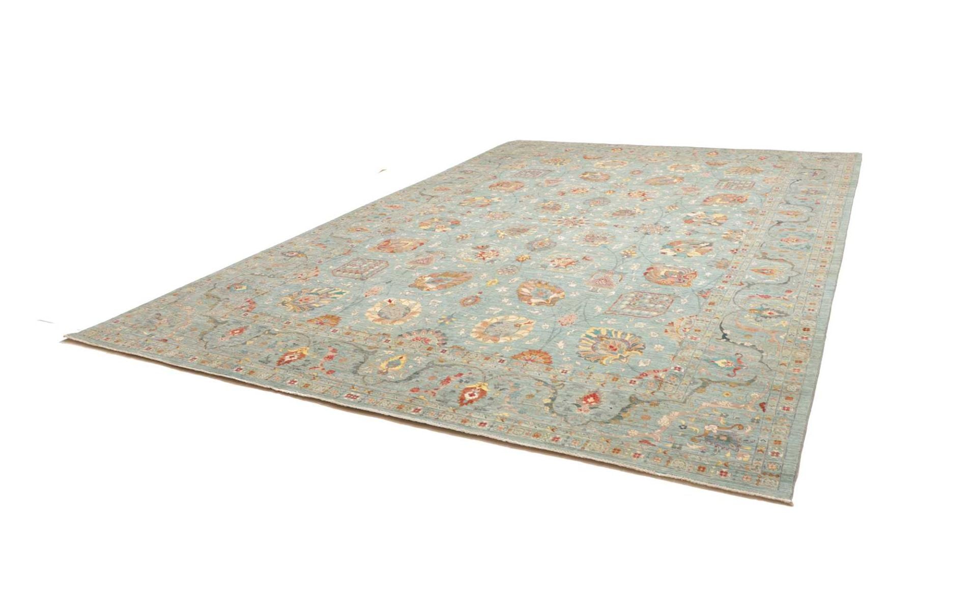 Orientteppich Samarkand 309 x 422 cm Schurwolle handgeknüpft
