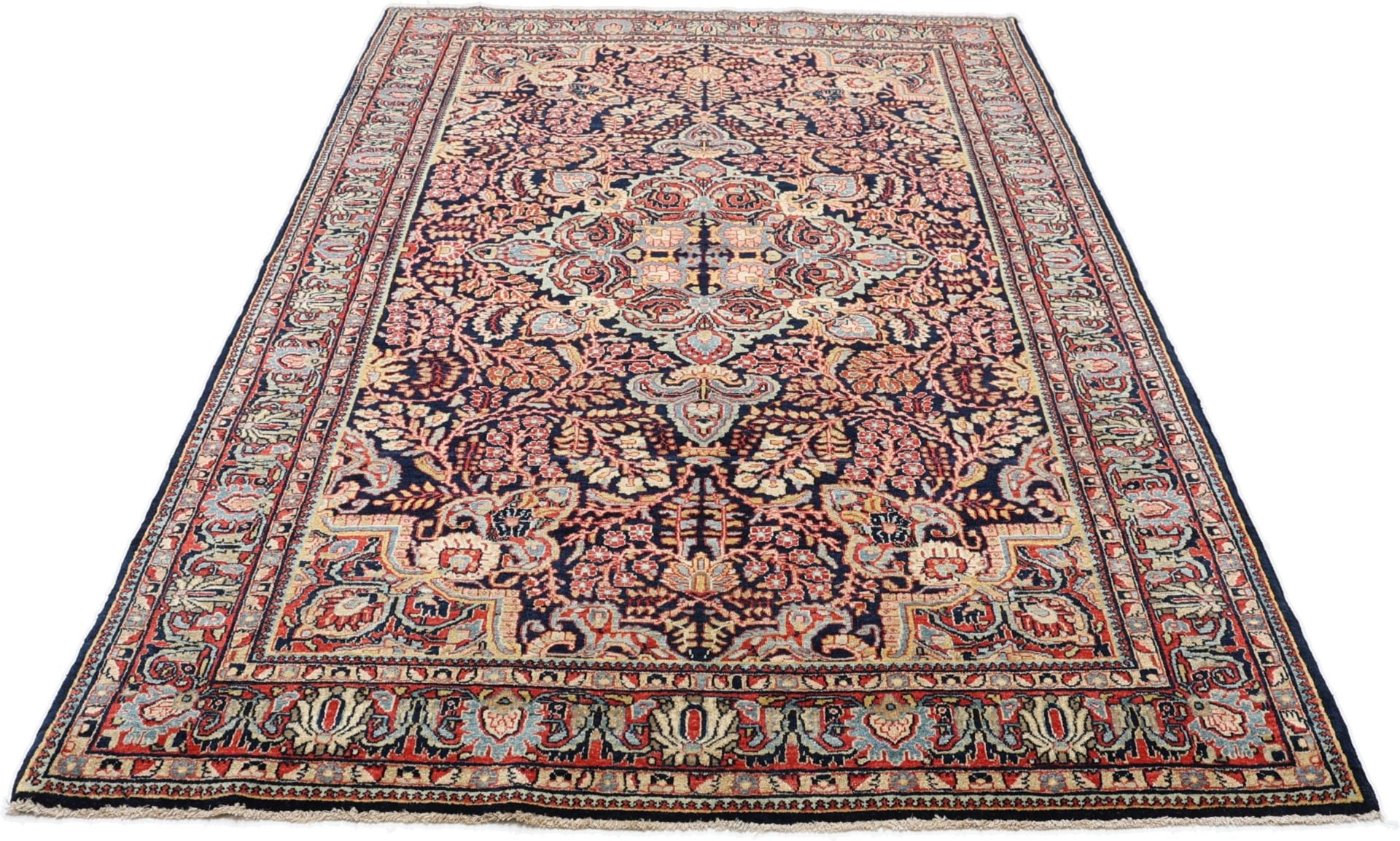 Perserteppich Bachtiar 133 x 213 cm Schurwolle handgeknüpft antik