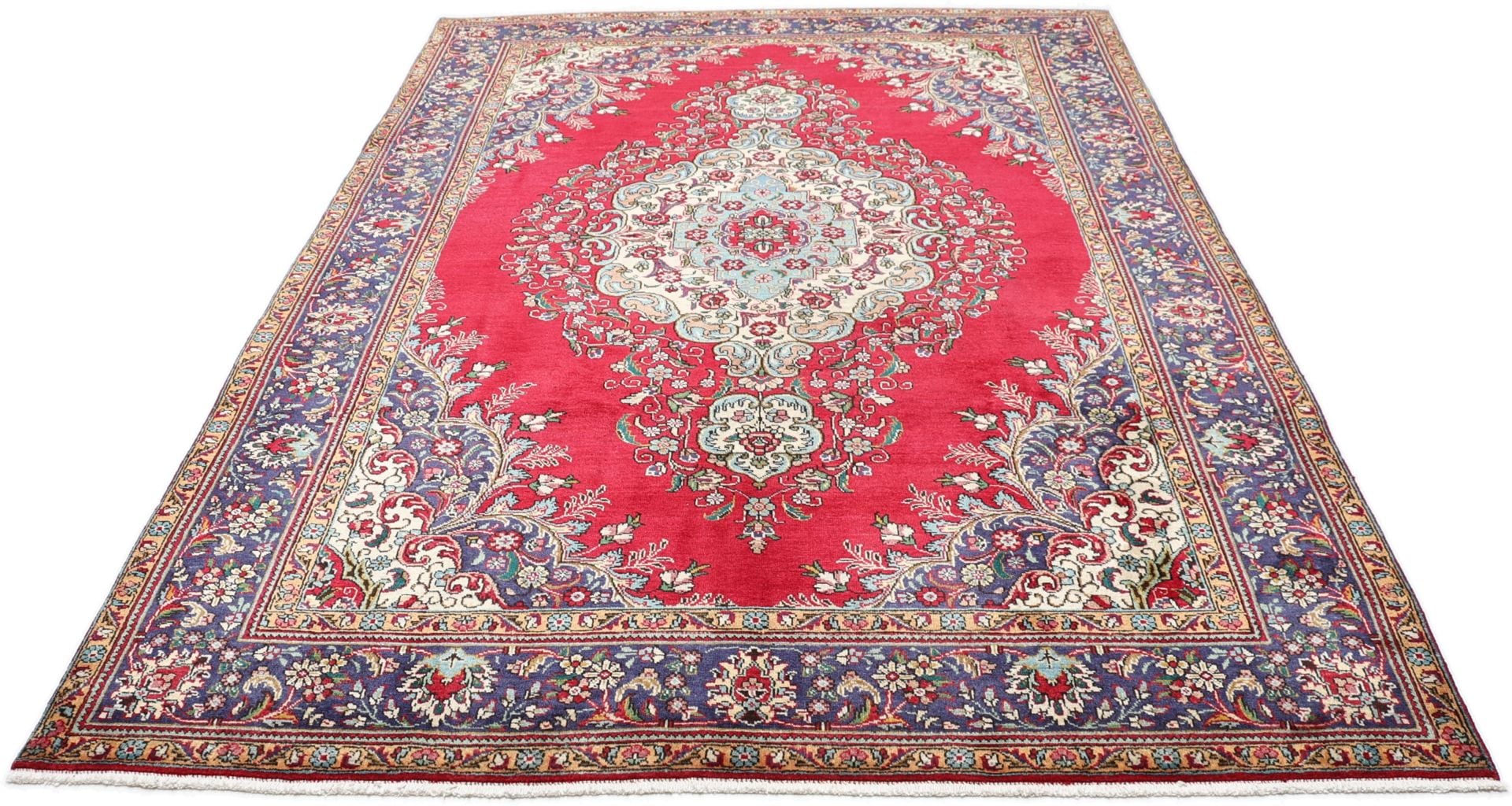 Perserteppich Täbriz 200 x 302 cm Schurwolle handgeknüpft