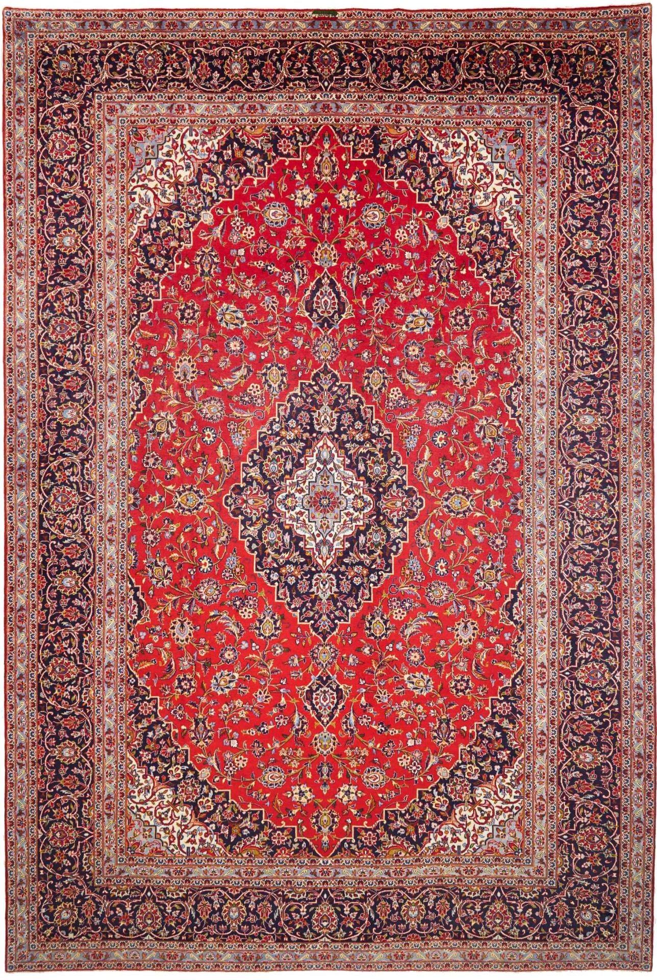 Perserteppich Kashan 301 x 451 cm Schurwolle handgeknüpft