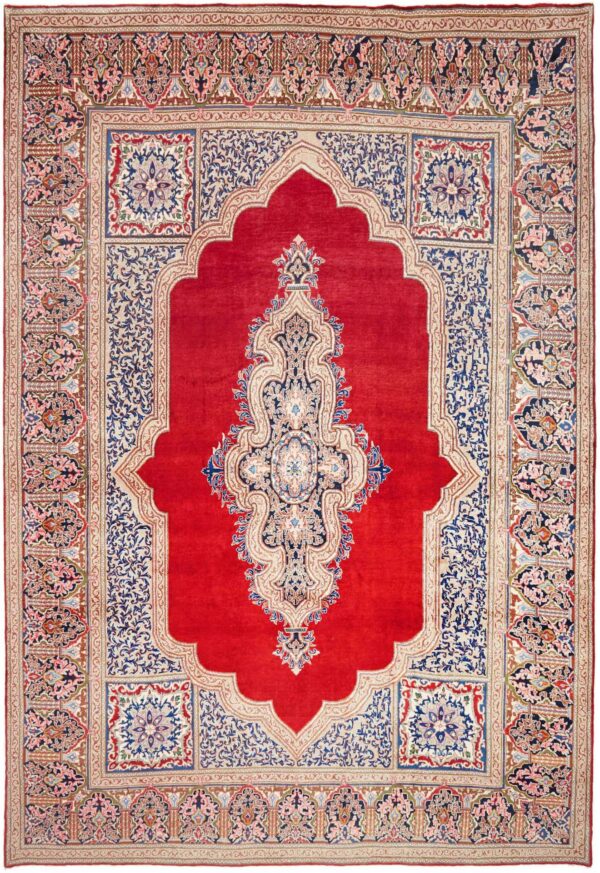 Perserteppich Kashan 301 x 436 cm Schurwolle handgeknüpft