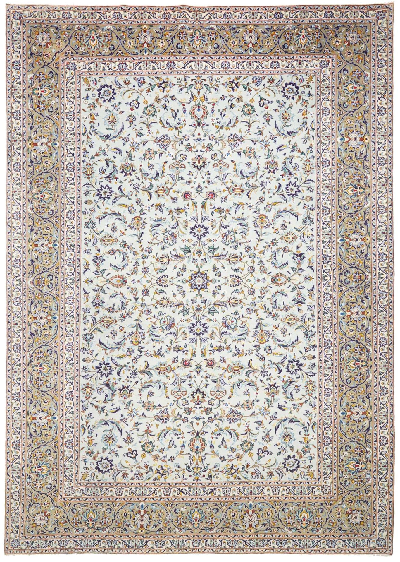 Perserteppich Kashan 301 x 427 cm Schurwolle handgeknüpft