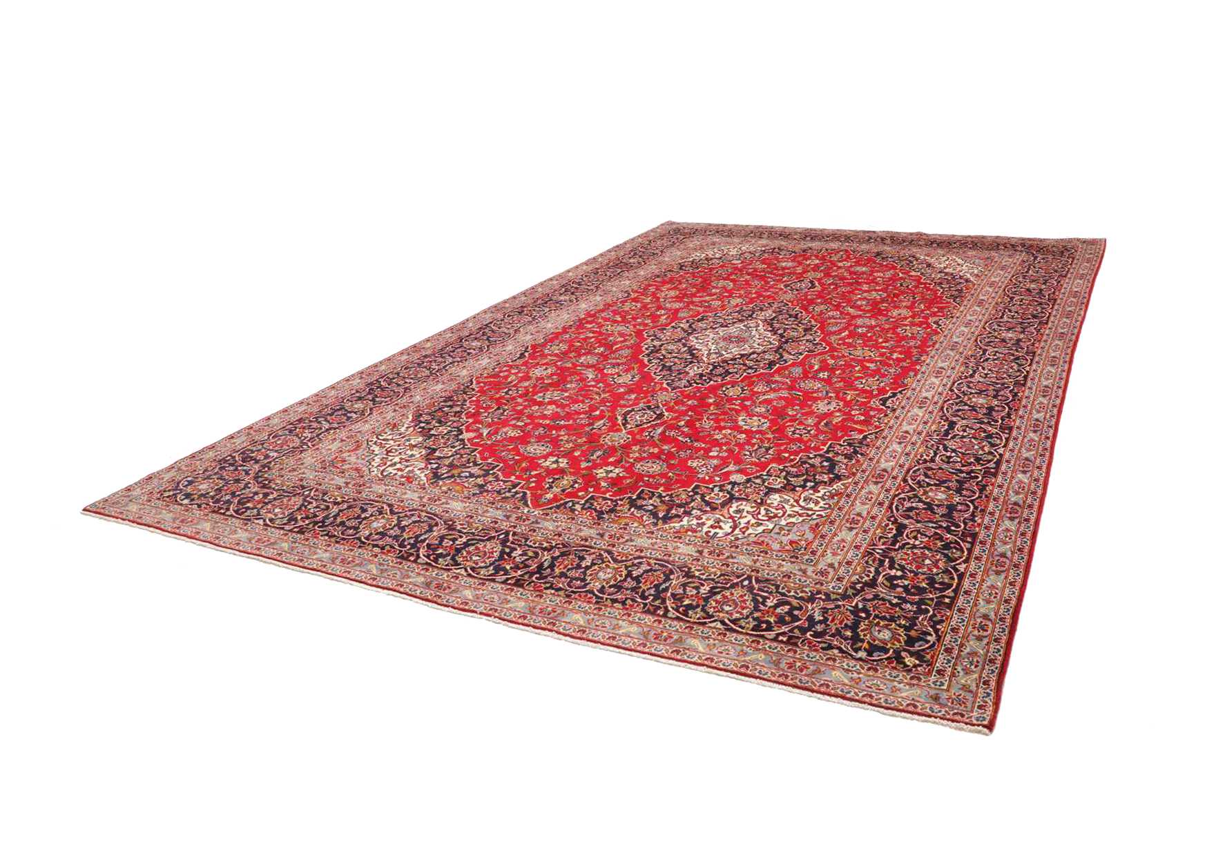 Perserteppich Kashan 301 x 451 cm Schurwolle handgeknüpft
