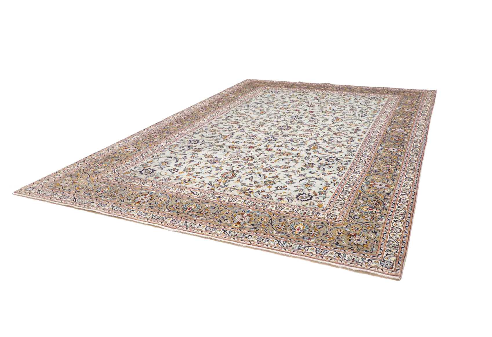 Perserteppich Kashan 301 x 427 cm Schurwolle handgeknüpft