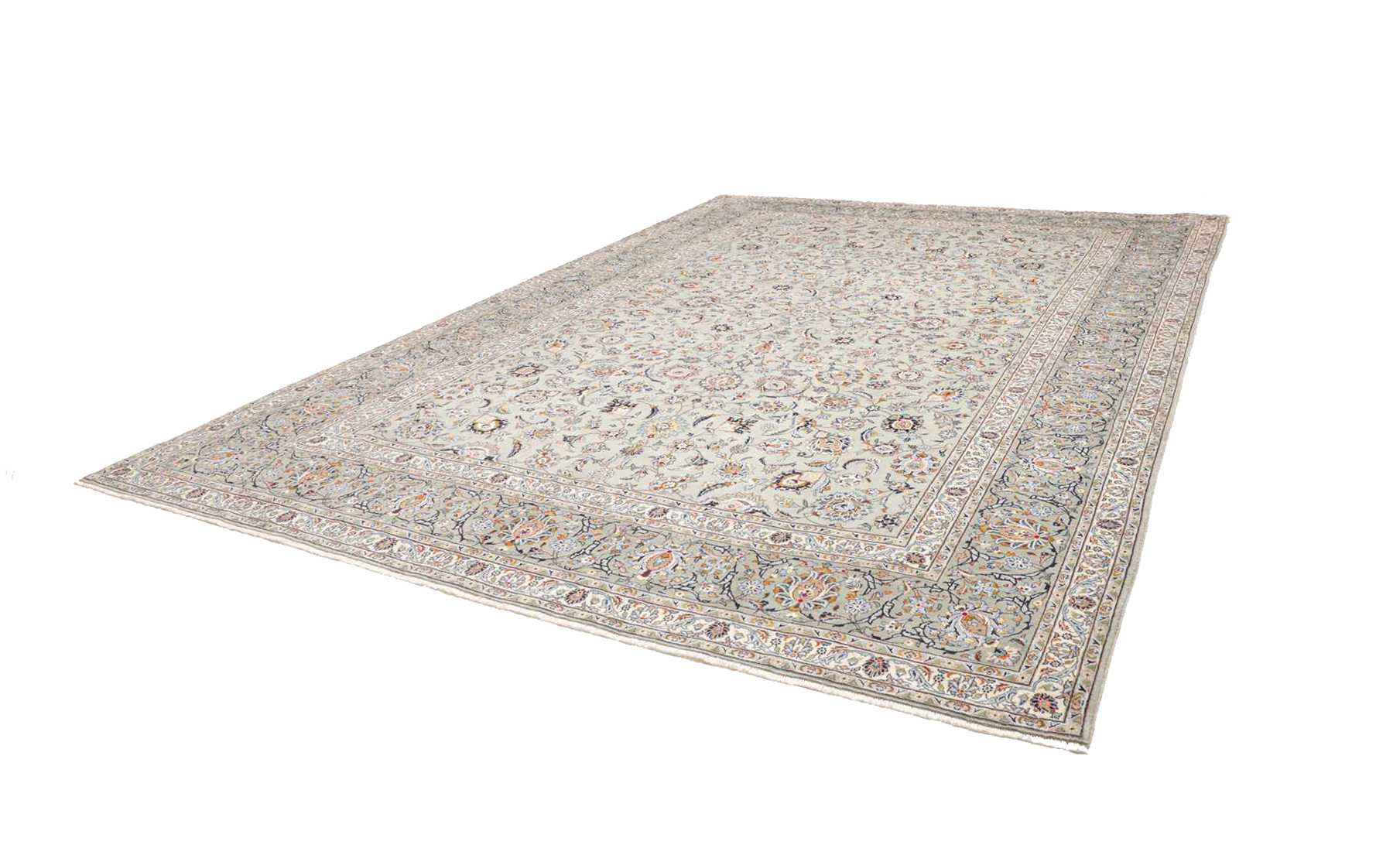 Perserteppich Kashan 306 x 424 cm Schurwolle handgeknüpft