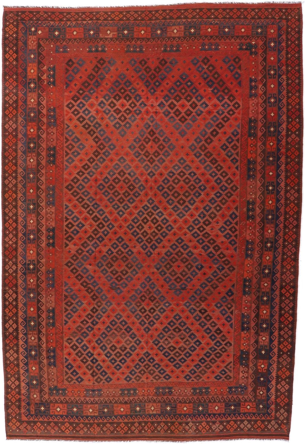 Orientteppich Kelim 288 x 423 cm Schurwolle handgewebt flach