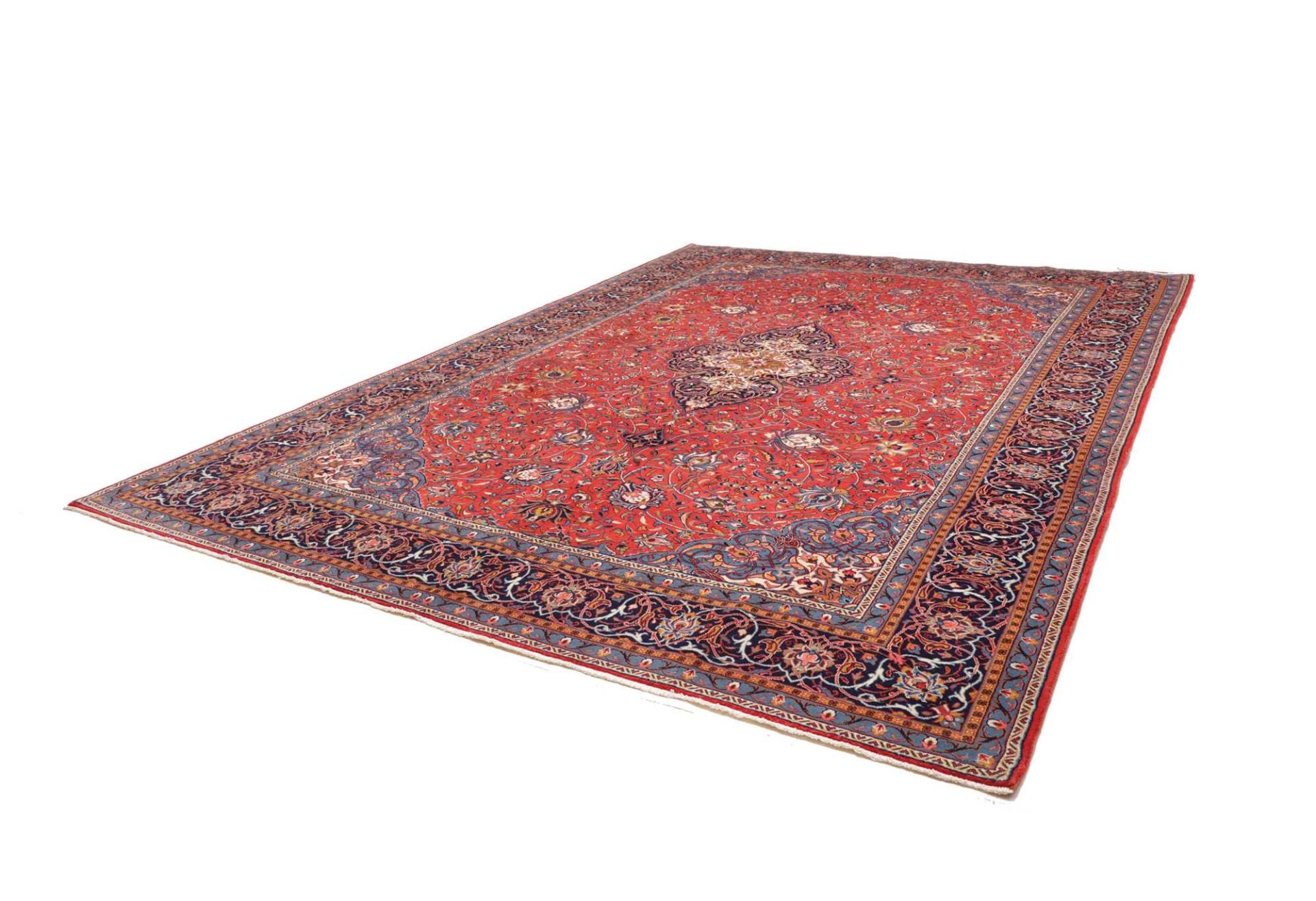 Perserteppich Sarough 301 x 407 cm Schurwolle handgeknüpft