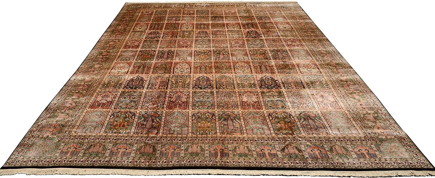 Orientteppich Kashmir 355 x 545 cm Seide handgeknüpft