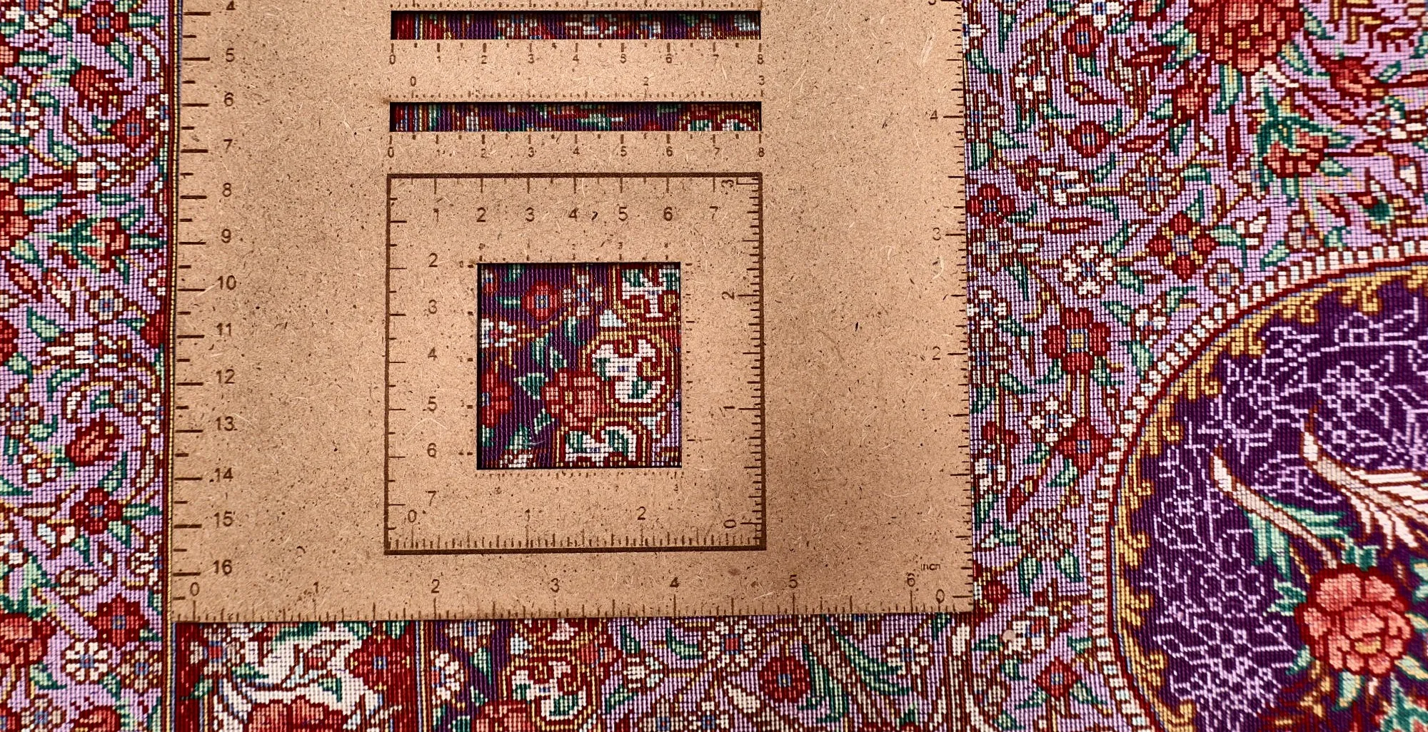 Ghom Seidenteppich signiert „Mohammad Labbafan“ 195 x 134 cm Seide auf Seidenkette H1