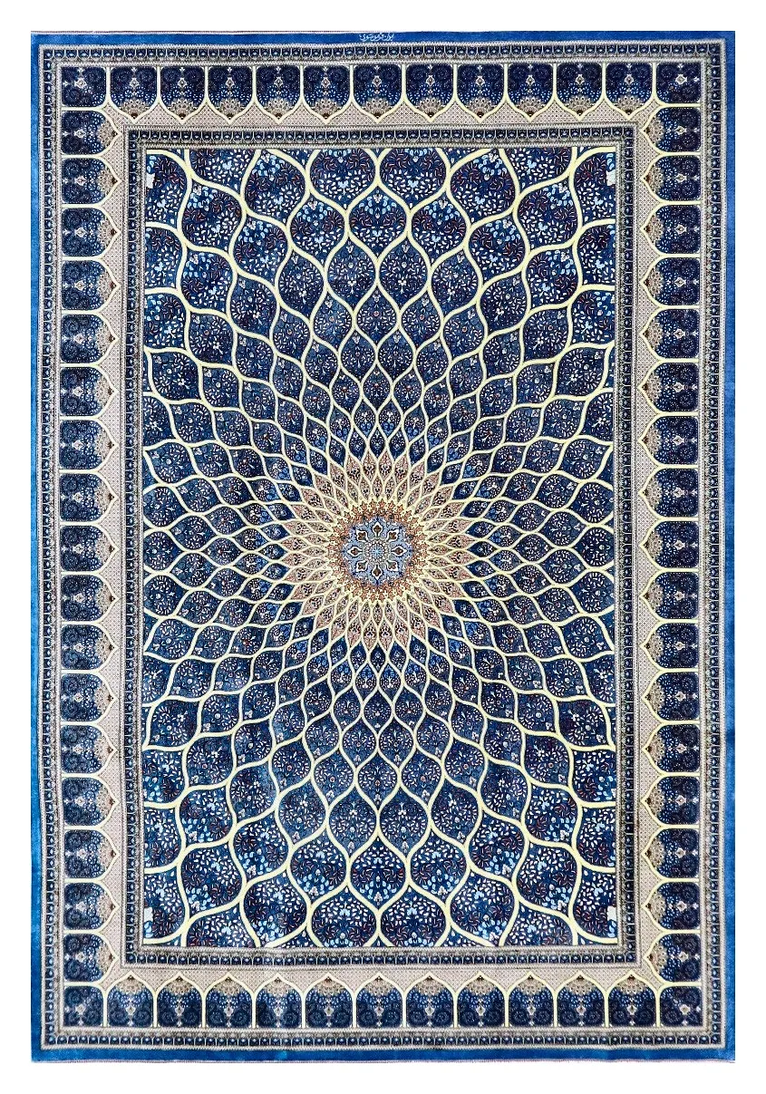 Ghom Seidenteppich signiert „Musavi“ 353 x 245 cm Seide auf Seidenkette H1