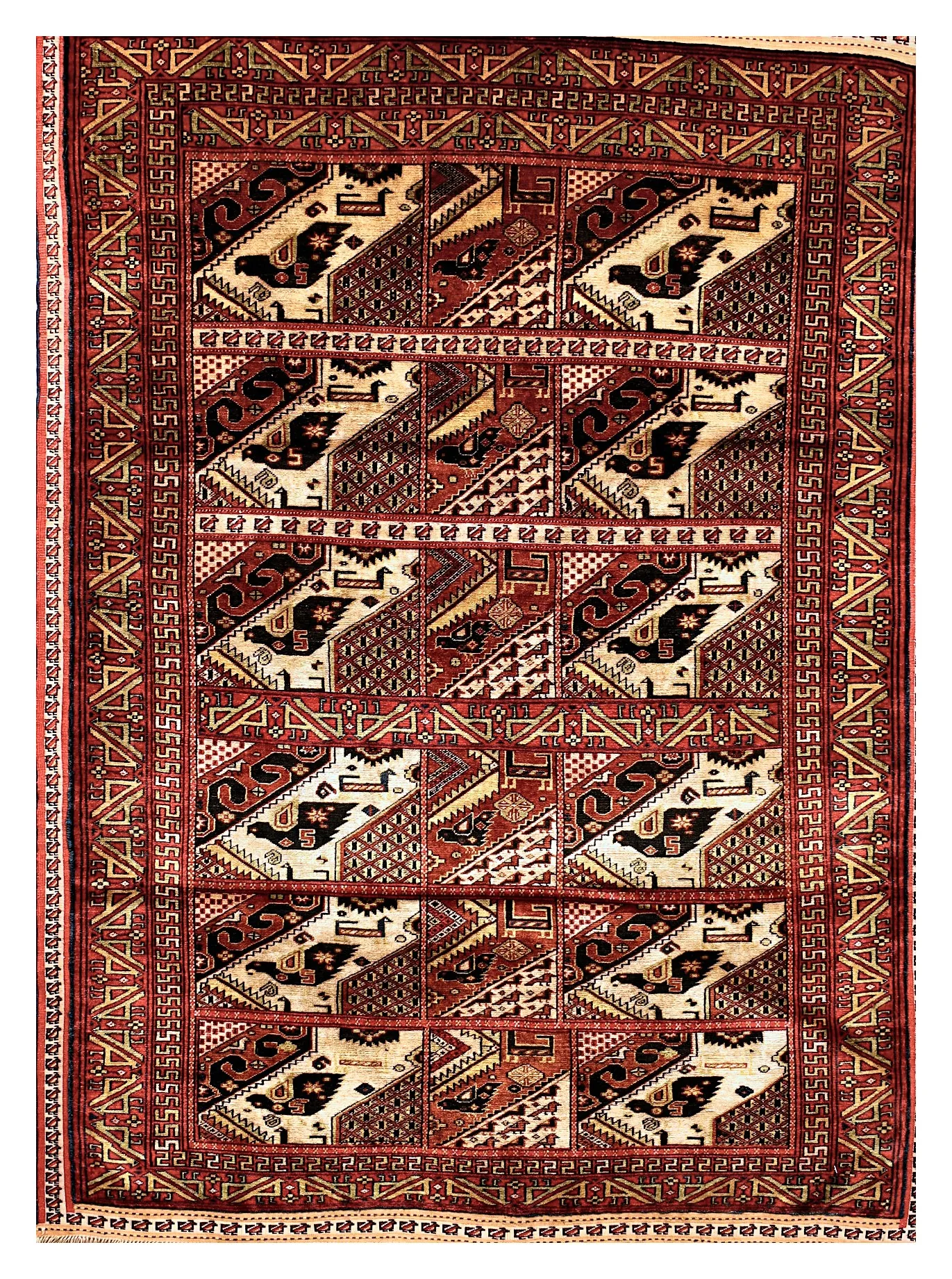Quchan Seidenteppich 146 x 103 cm Seide auf Seidenkette