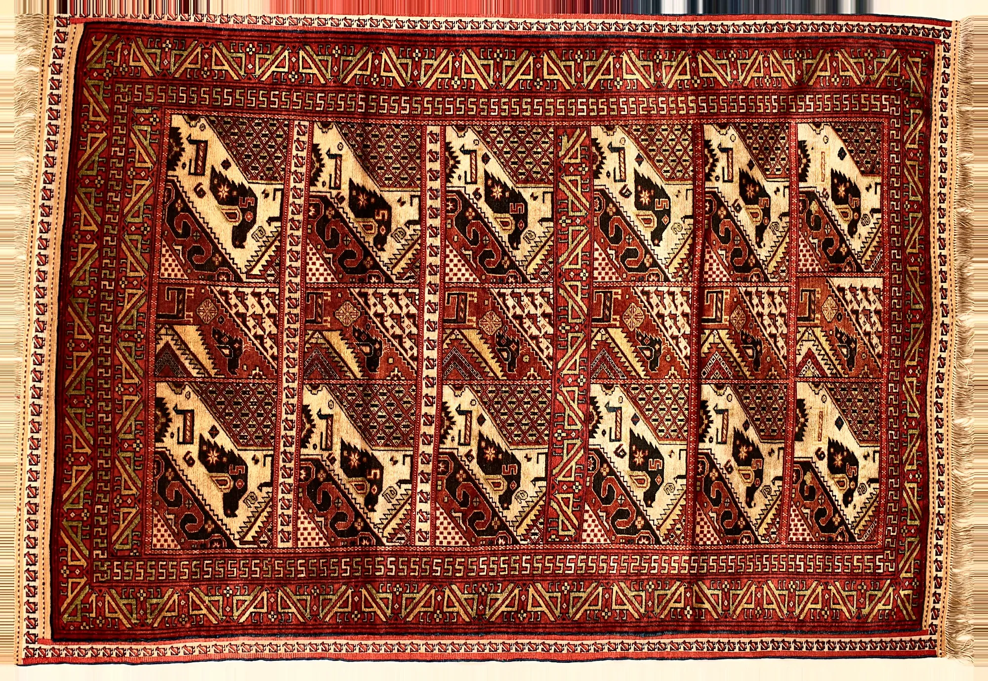 Quchan Seidenteppich 146 x 103 cm Seide auf Seidenkette