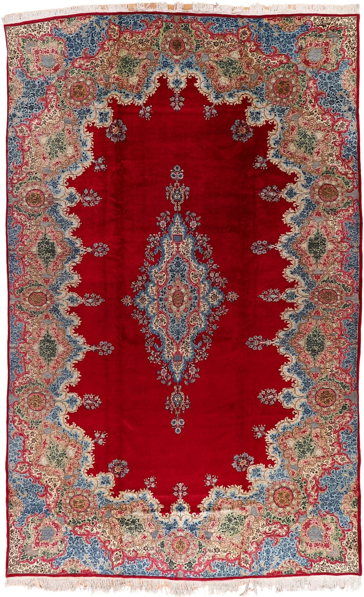 Perserteppich Kerman 310 x 498 cm Schurwolle handgeknüpft antik