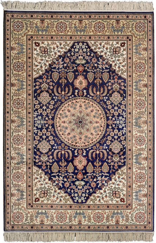Orientteppich Hereke 124 x 180 cm Seide handgeknüpft