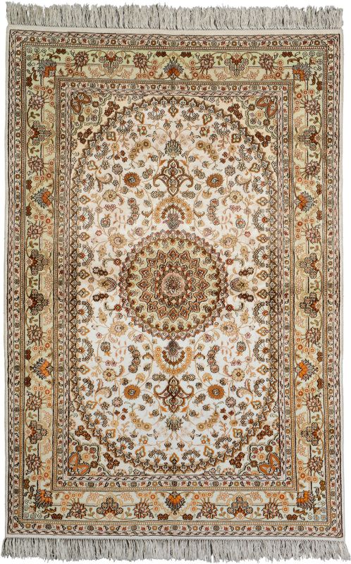 Orientteppich Hereke 120 x 181 cm Seide handgeknüpft