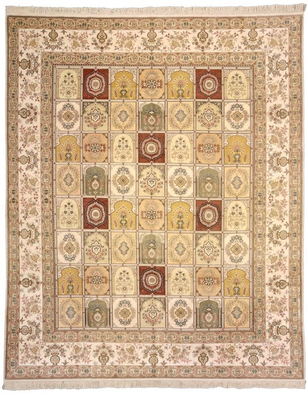 Orientteppich Ghom 245 x 302 cm Seide handgeknüpft exklusiv