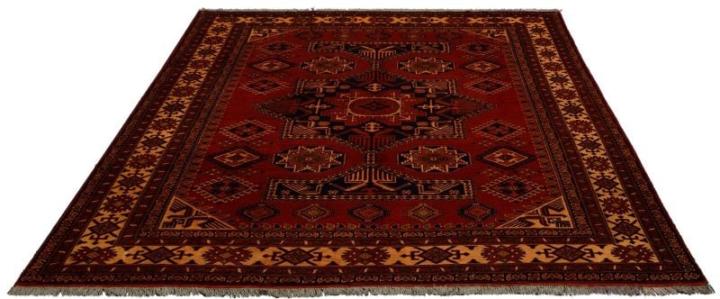 Orientteppich Turkmen 246 x 300 cm Schurwolle handgeknüpft antik