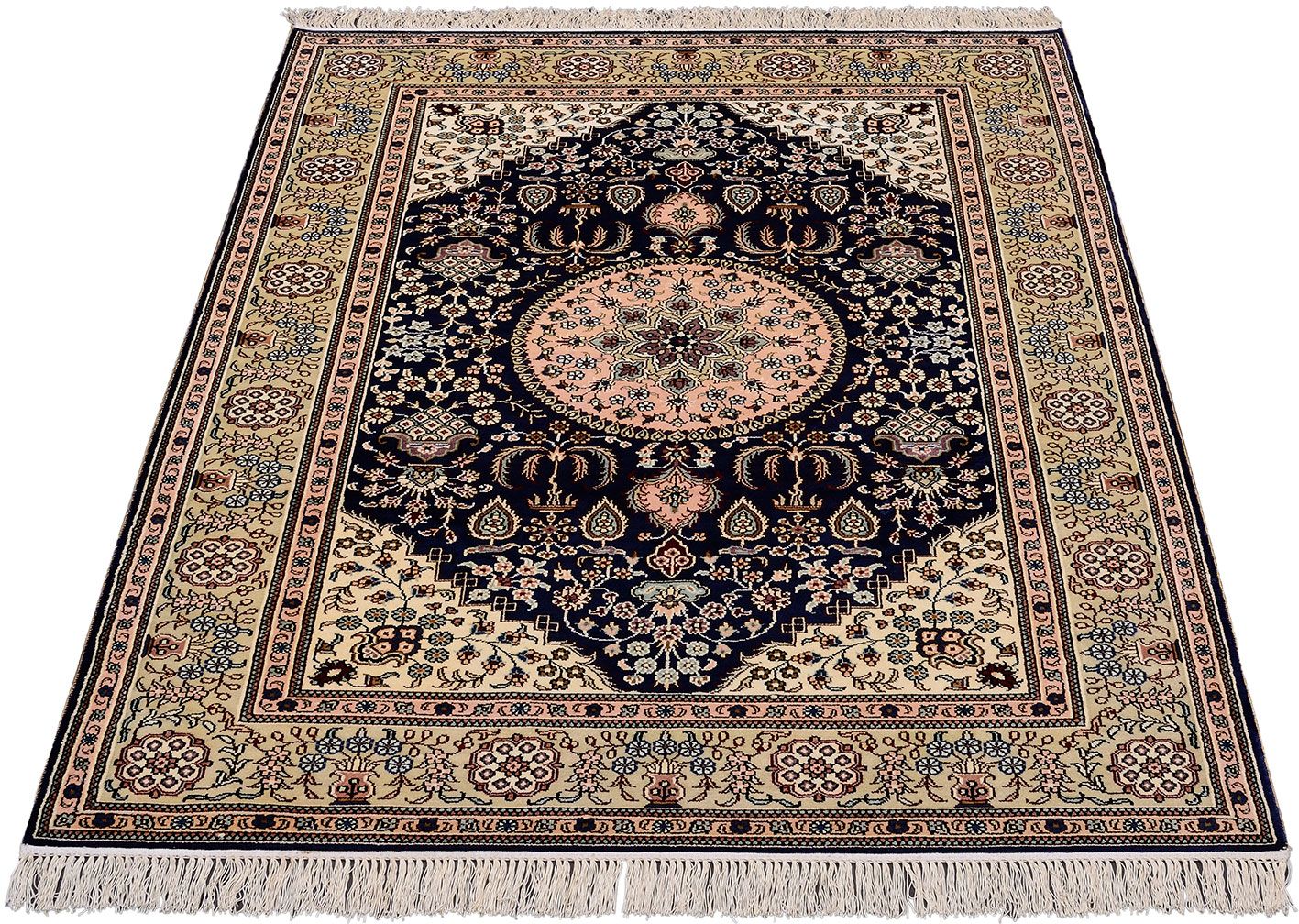 Orientteppich Hereke 124 x 180 cm Seide handgeknüpft