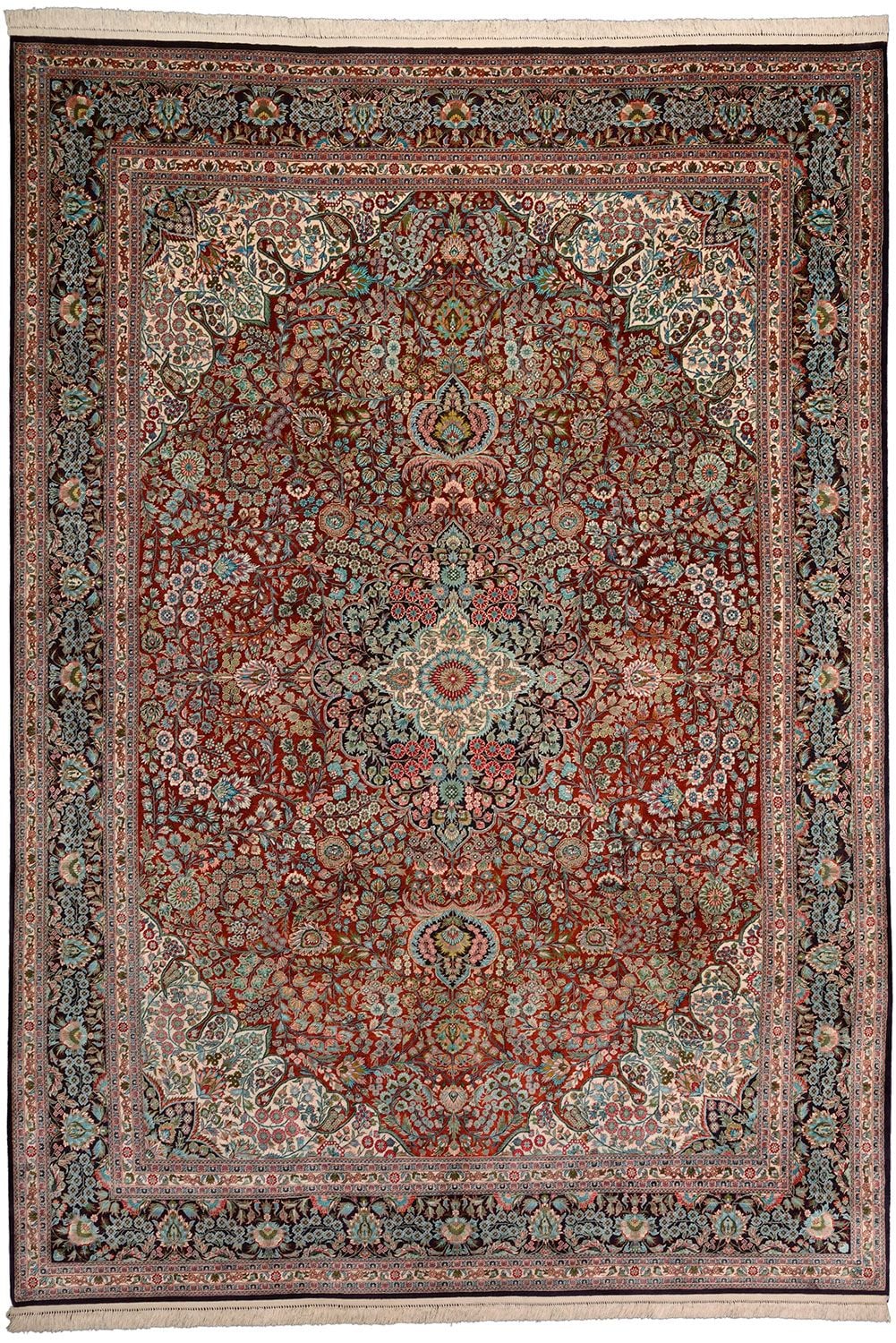 Orientteppich Hereke 220 x 311 cm Seide handgeknüpft