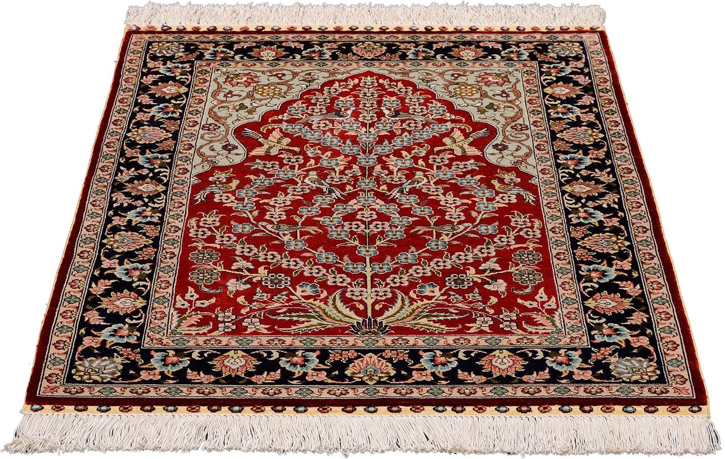 Orientteppich Hereke 62 x 91 cm Seide handgeknüpft hochfein