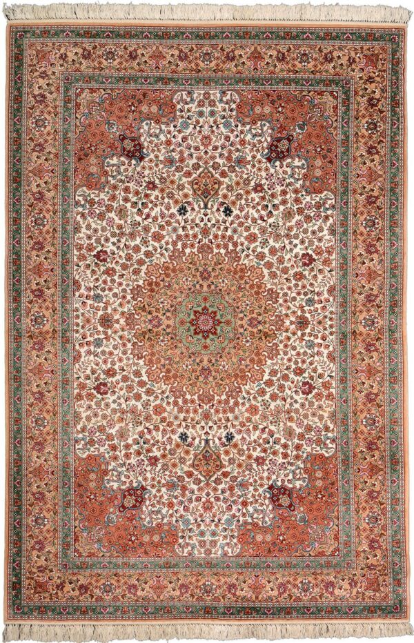 Orientteppich Hereke 128 x 189 cm Seide handgeknüpft exklusiv