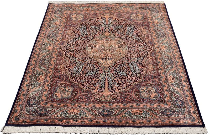 Orientteppich Kirman 140 x 215 cm Schurwolle handgeknüpft antik