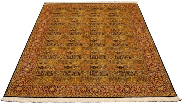 Orientteppich Kashmir 185 x 279 cm Seide handgeknüpft fein
