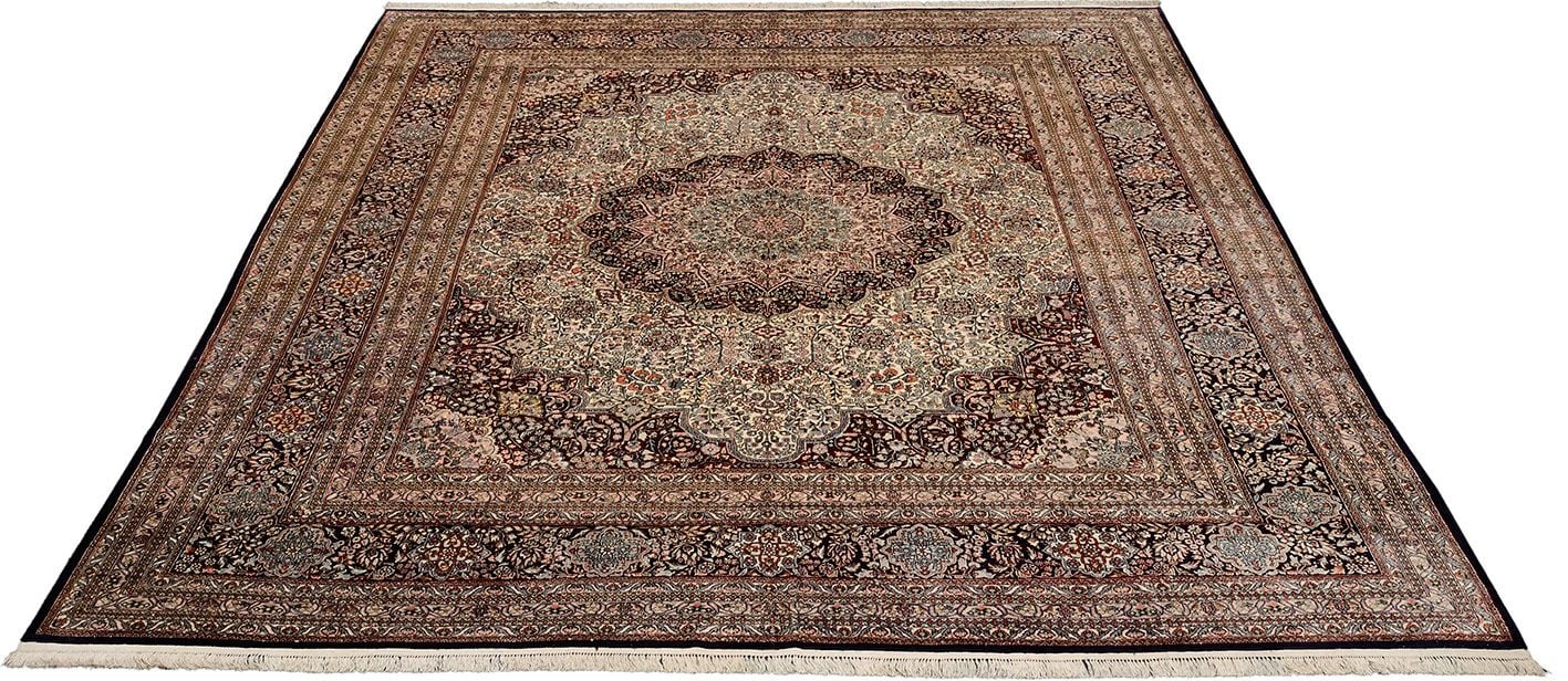 Orientteppich Hereke 246 x 300 cm Seide handgeknüpft