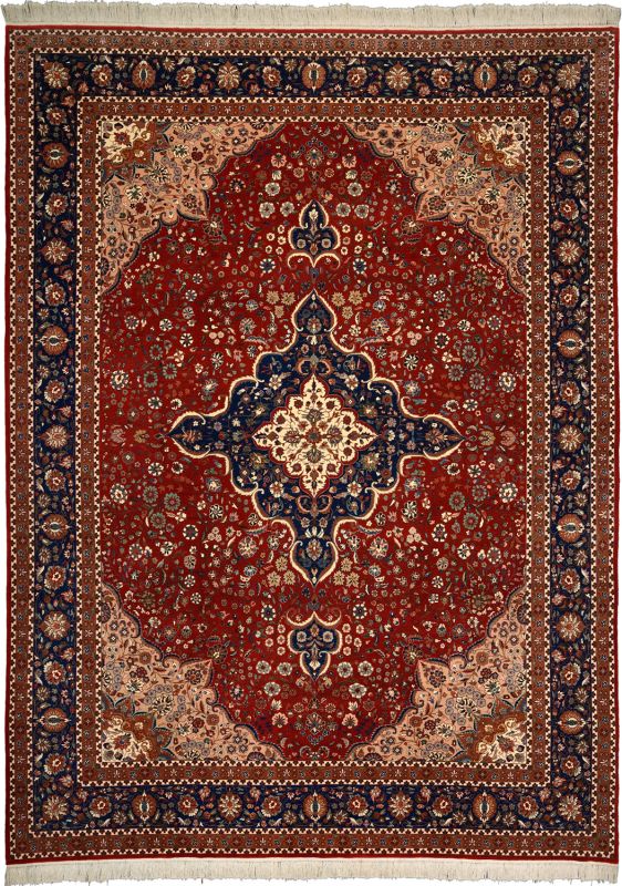 Orientteppich Isfahan 282 x 378 cm Schurwolle handgeknüpft