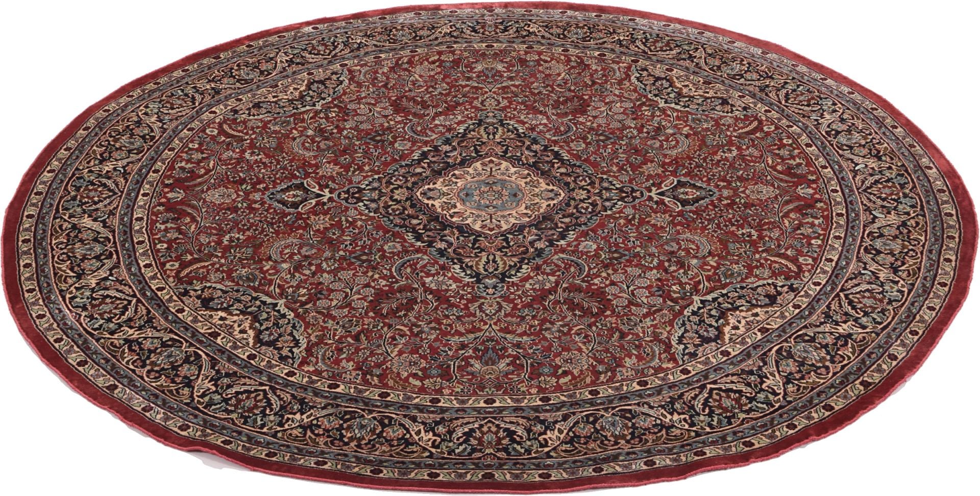 Orientteppich Kashmir 180 x 180 cm Seide handgeknüpft