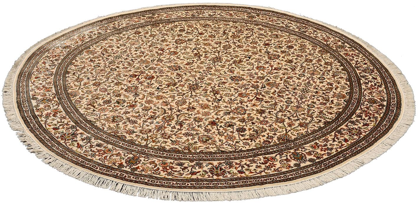 Orientteppich Kaschmir 244 x 244 cm Seide handgeknüpft
