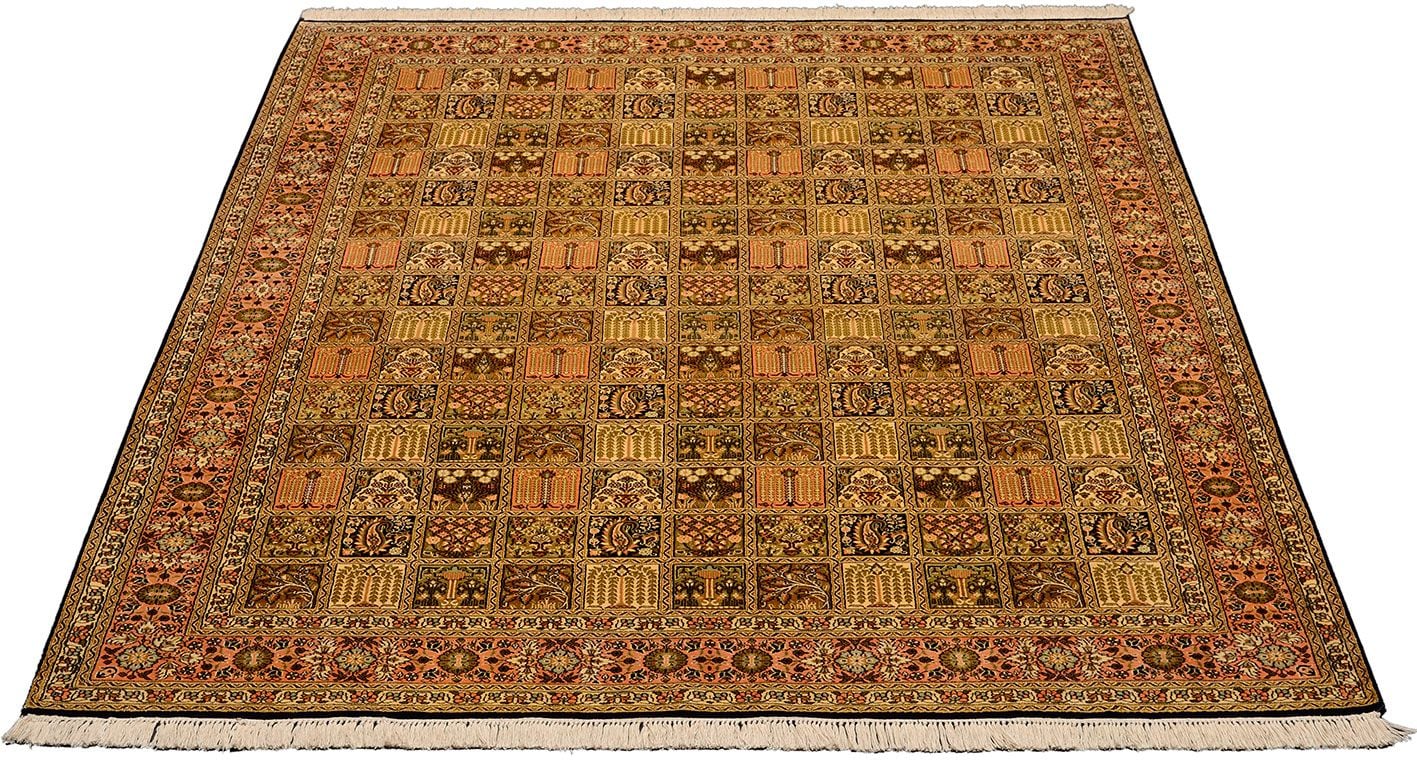 Orientteppich Kashmir 158 x 213 cm Seide handgeknüpft
