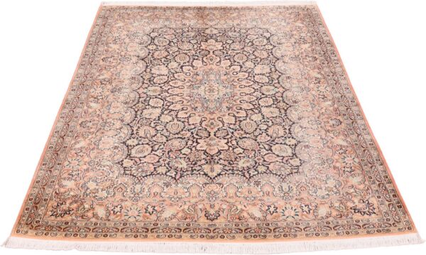 Orientteppich Indien 159 x 218 cm Seide handgeknüpft Vintage