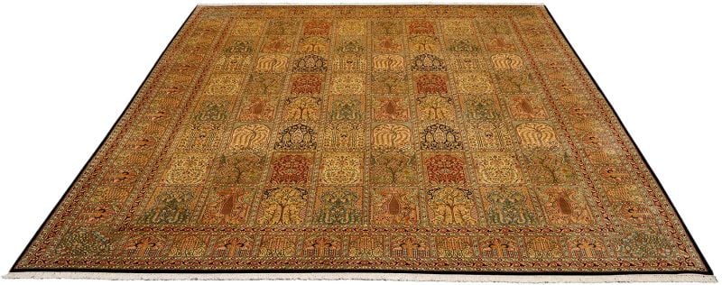 Orientteppich Kashmir 276 x 361 cm Seide handgeknüpft