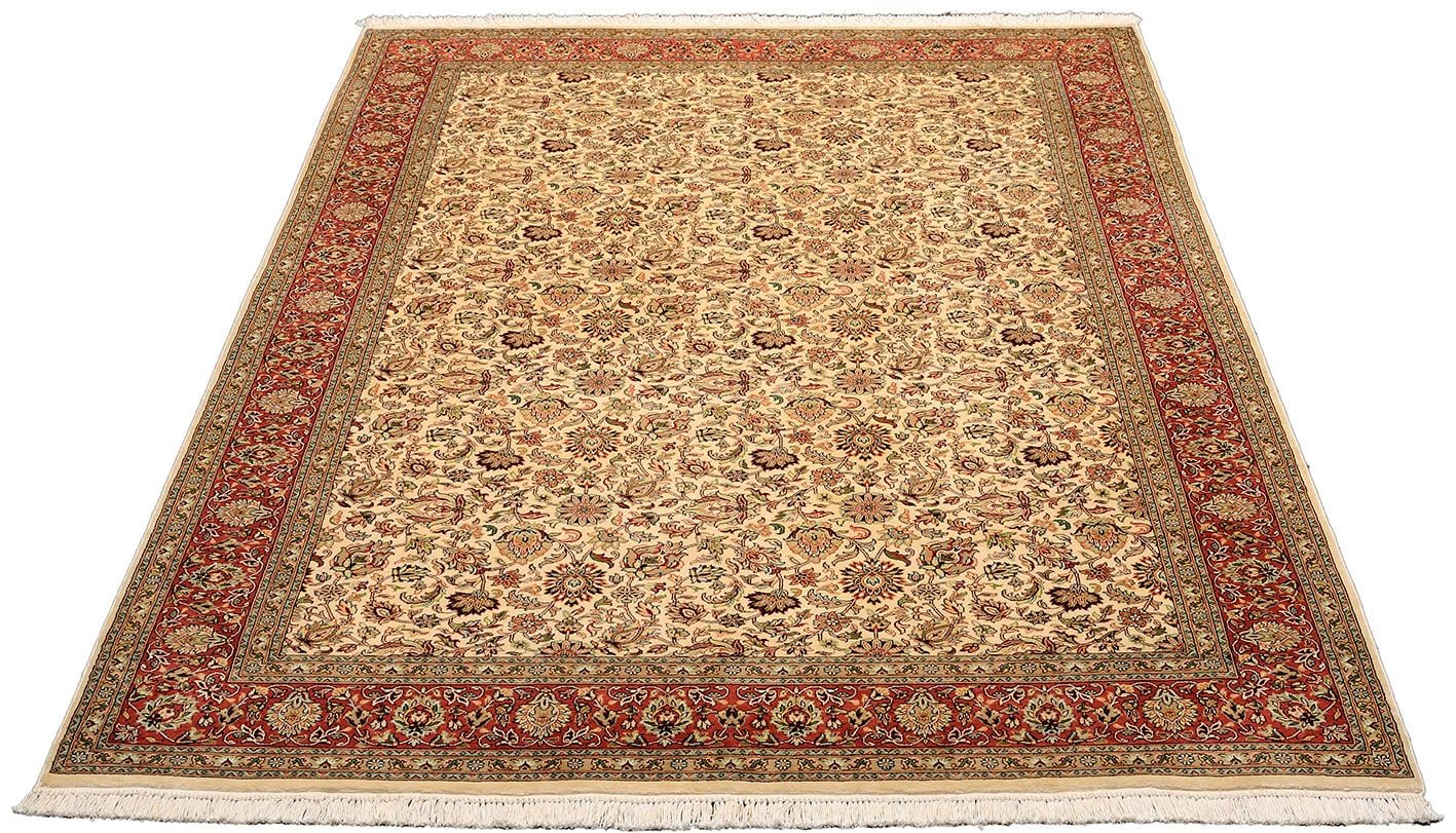 Orientteppich Kashmir 166 x 242 cm Seide handgeknüpft edel