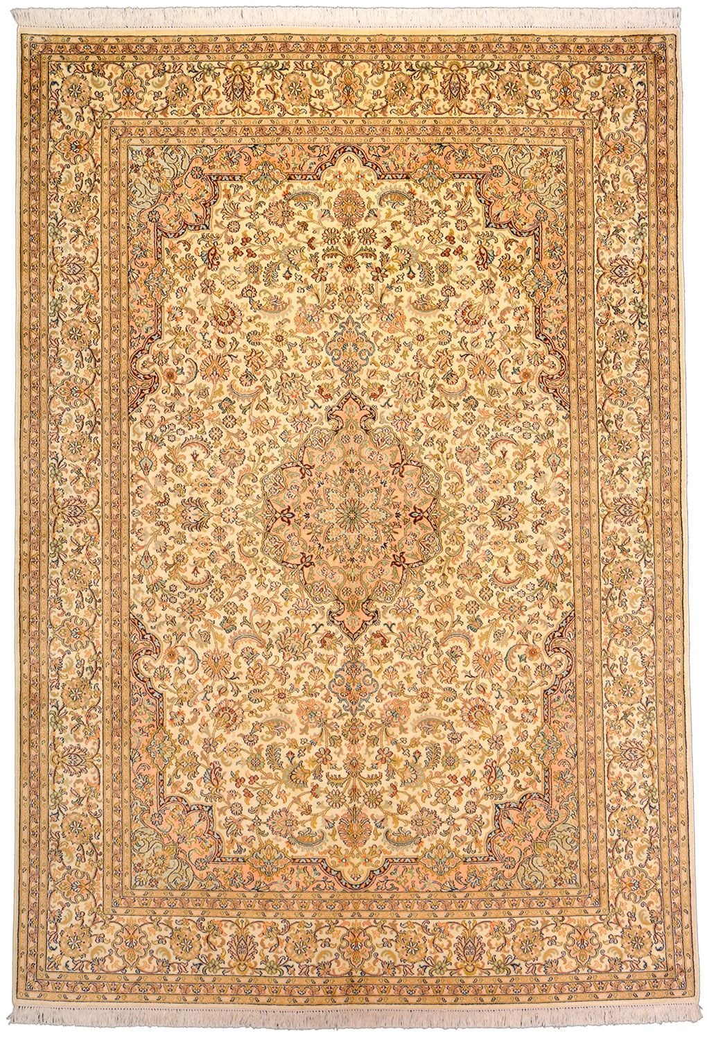 Orientteppich Kashmir 170 x 247 cm Seide handgeknüpft