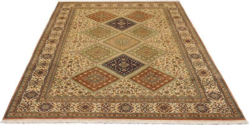 Orientteppich Kashmirseide 218 x 319 cm Seide handgeknüpft