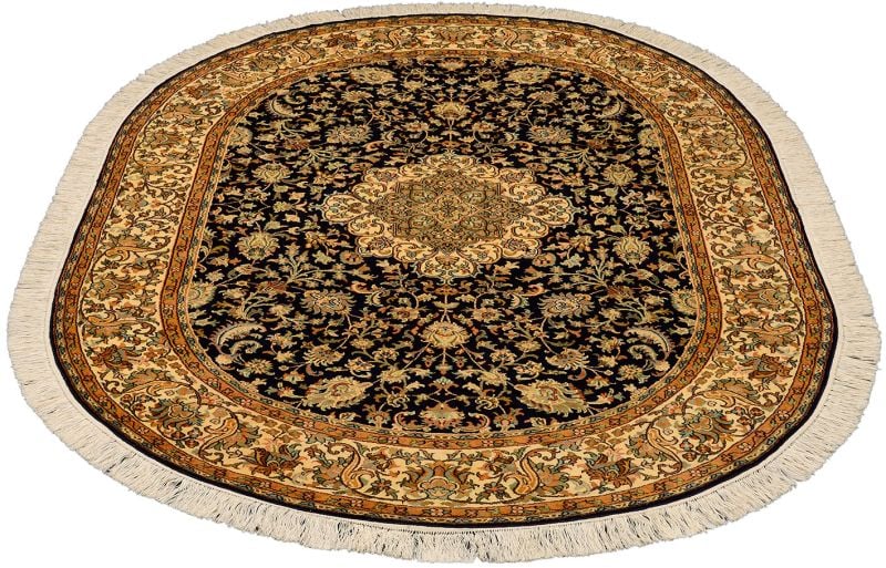 Orientteppich Kashmir 150 x 214 cm Seide handgeknüpft