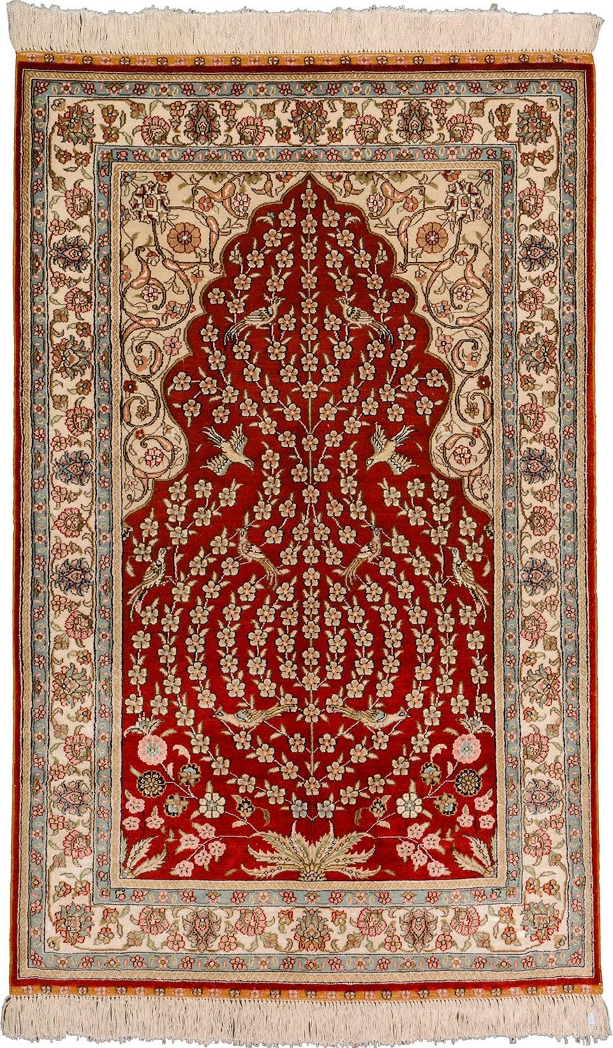 Orientteppich Hereke 79 x 126 cm Seide handgeknüpft