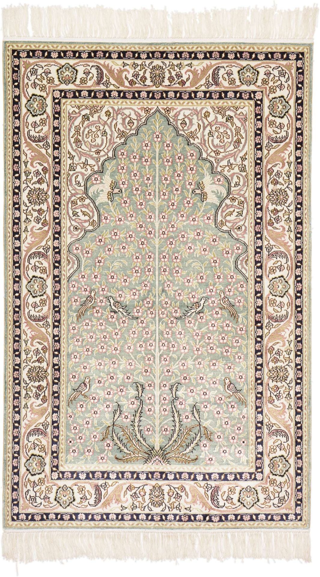 Orientteppich Hereke 78 x 125 cm Schurwolle handgeknüpft
