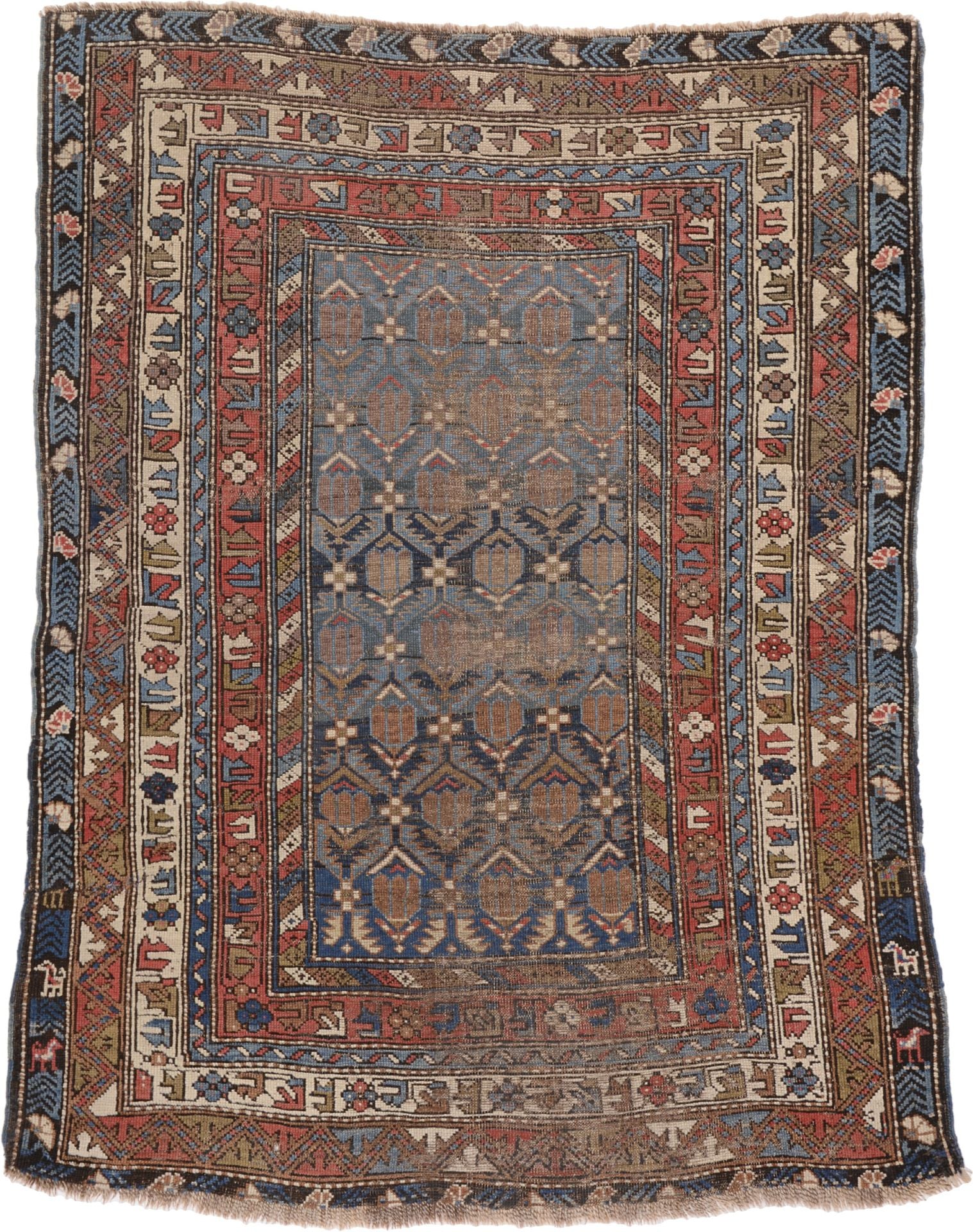 Orientteppich Shiraz 117 x 157 cm Schurwolle handgeknüpft antik
