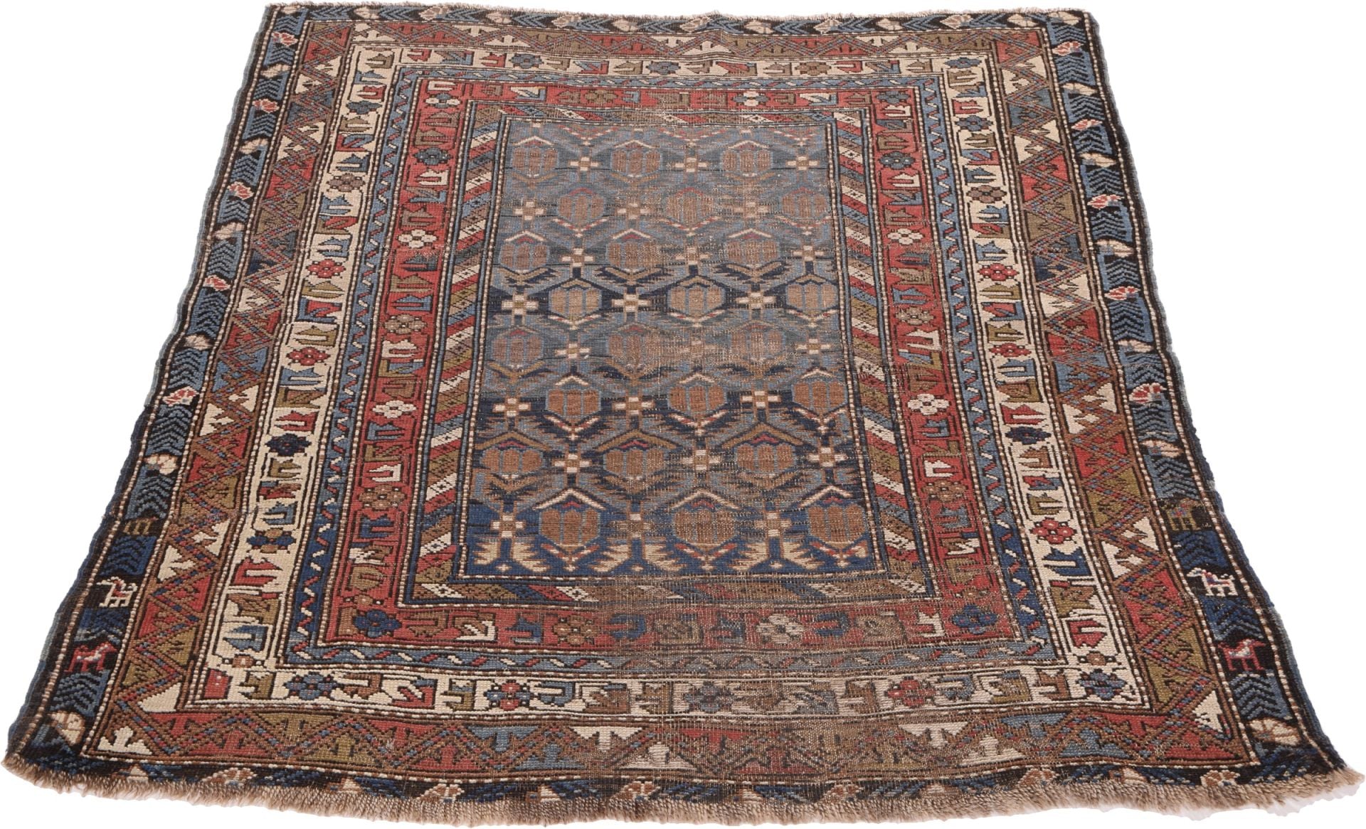 Orientteppich Shiraz 117 x 157 cm Schurwolle handgeknüpft antik