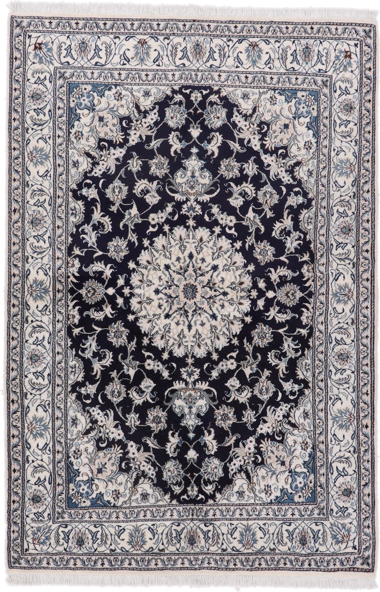 Perserteppich Nain 171 x 258 cm Schurwolle und Seide handgeknüpft