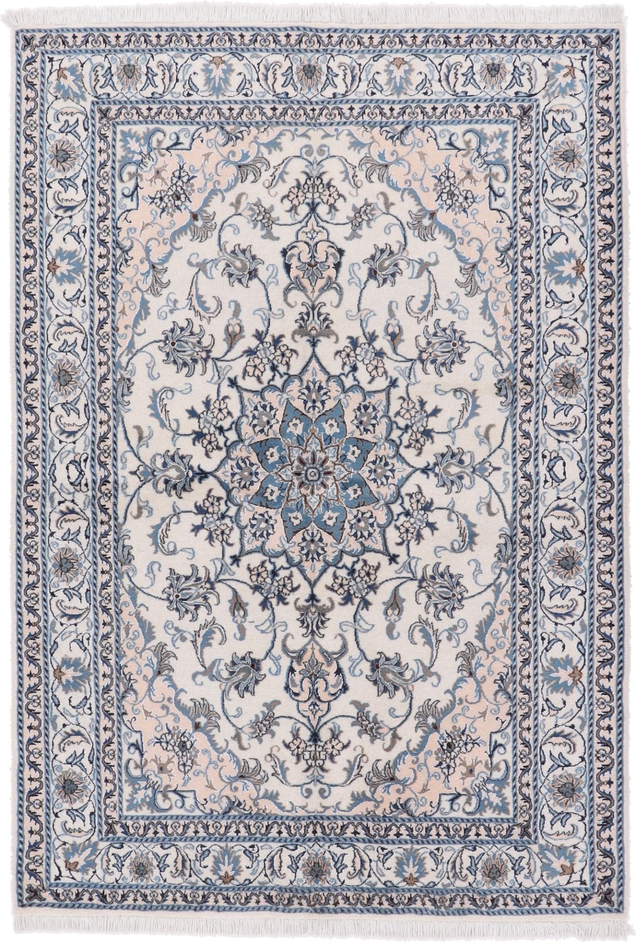Perserteppich Nain 167 x 243 cm Schurwolle und Seide handgeknüpft