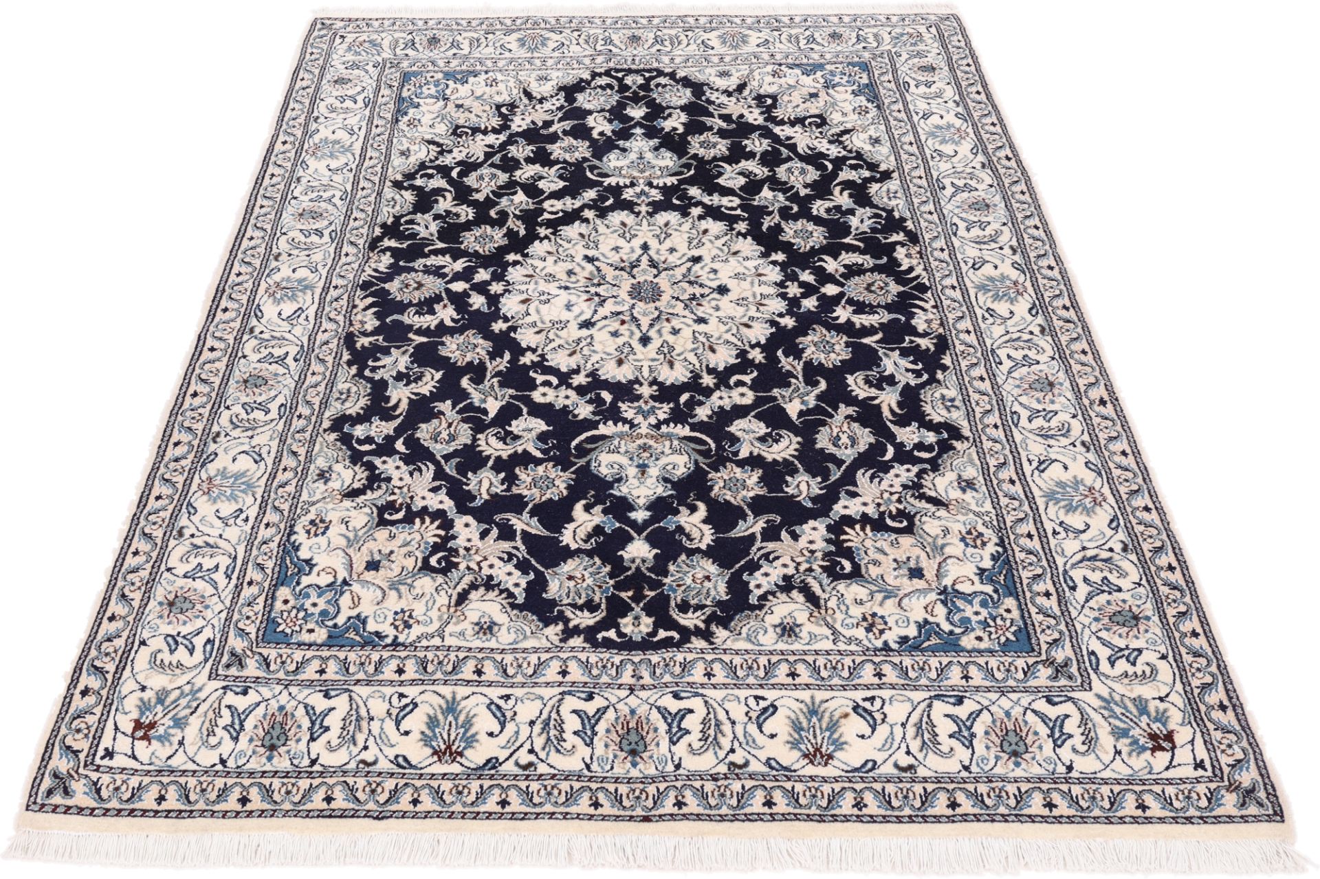 Perserteppich Nain 171 x 258 cm Schurwolle und Seide handgeknüpft
