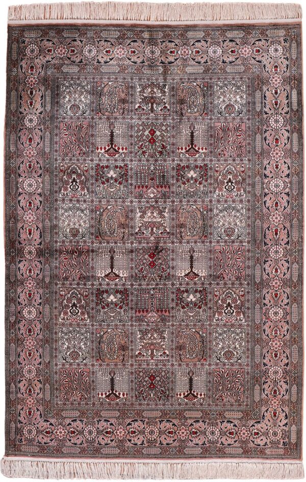 Orientteppich Ghom 127 x 186 cm Seide handgeknüpft